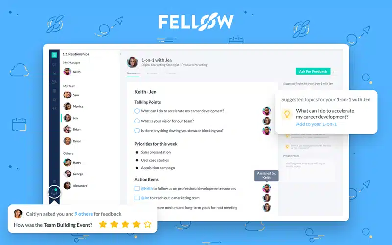Fellow.app مدیریت جلسات