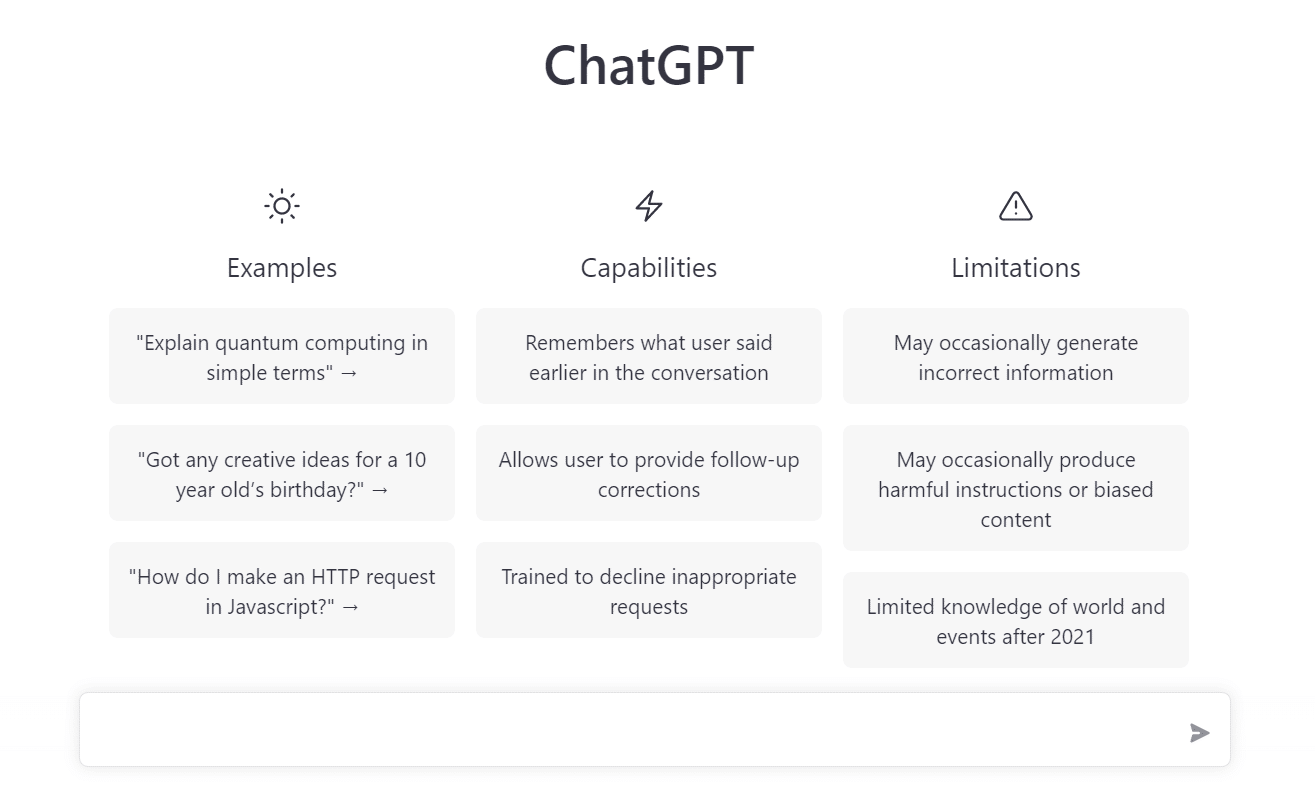 کارکرد ChatGPT
